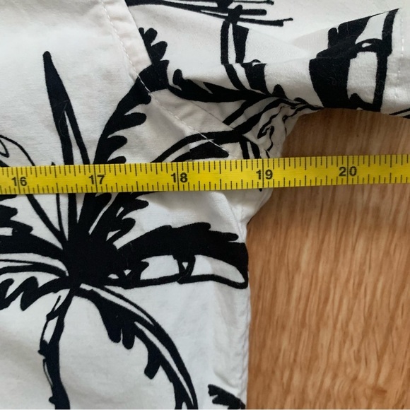 Cactusman Ricky Singh Tropical Palm Print Short Sleeve Button Down Shirt Size M - Picture 4 of 14